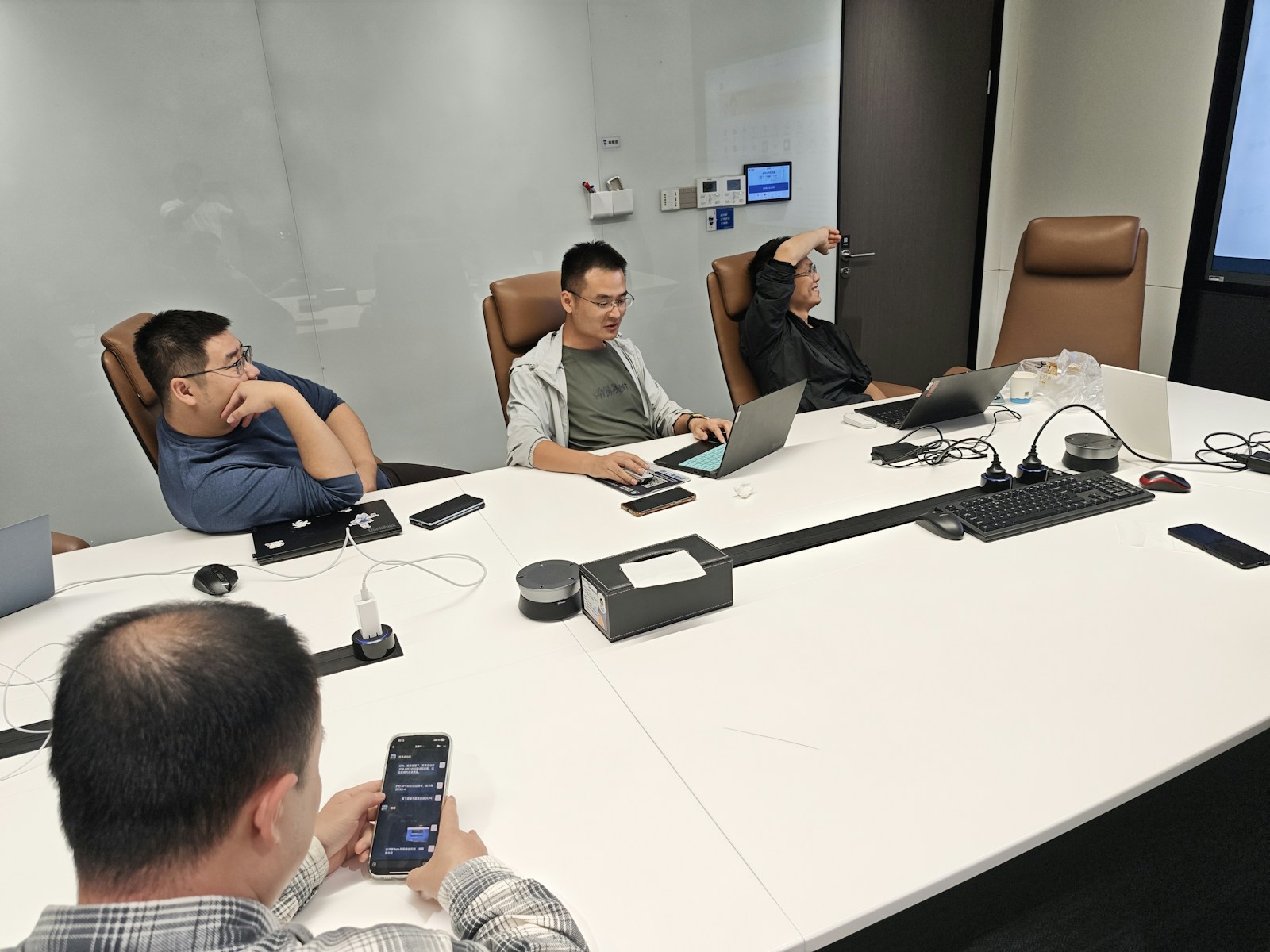 Team planning phased AI automation implementation packages